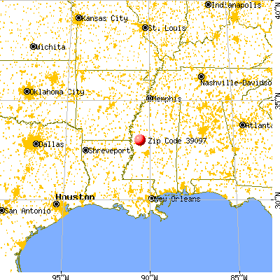 Louise, MS (39097) map from a distance