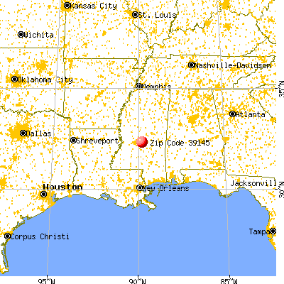 Pelahatchie, MS (39145) map from a distance