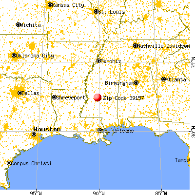 Ridgeland, MS (39157) map from a distance