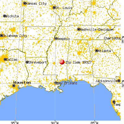 Decatur, MS (39327) map from a distance