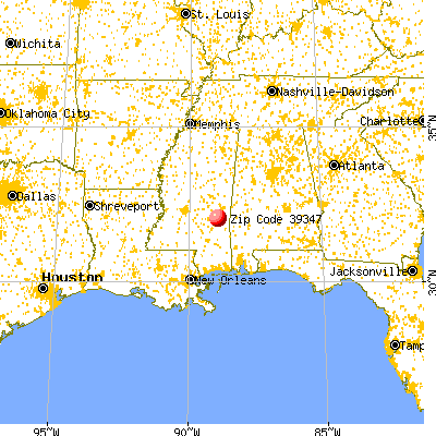Pachuta, MS (39347) map from a distance