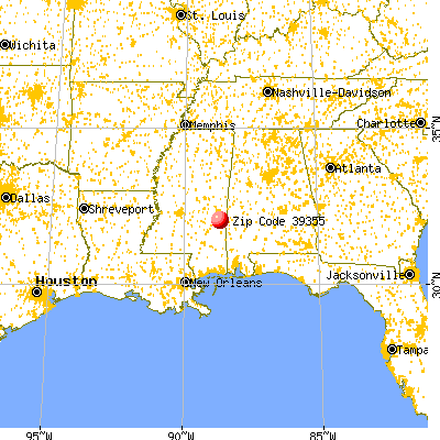 Quitman, MS (39355) map from a distance