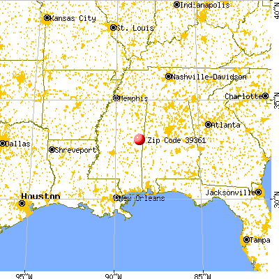 Shuqualak, MS (39361) map from a distance