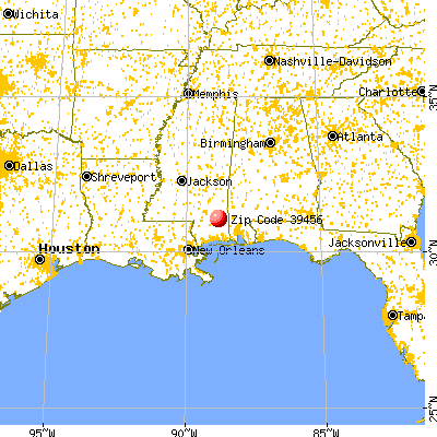 McLain, MS (39456) map from a distance