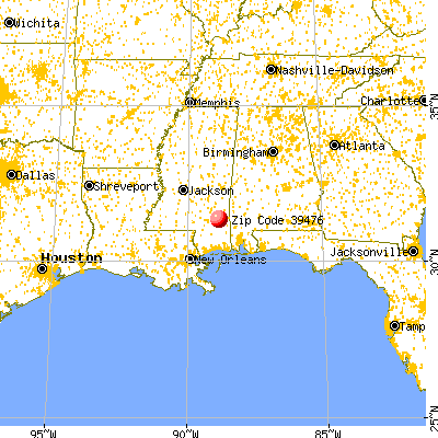 Richton, MS (39476) map from a distance