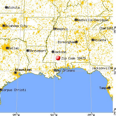 Seminary, MS (39479) map from a distance