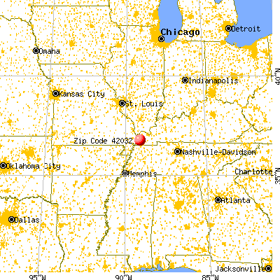 Columbus, KY (42032) map from a distance