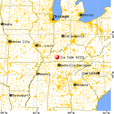 Beechmont, KY (42321) map from a distance