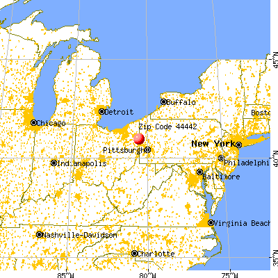 New Middletown, OH (44442) map from a distance