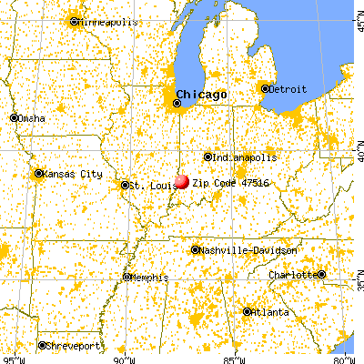 Emison, IN (47516) map from a distance