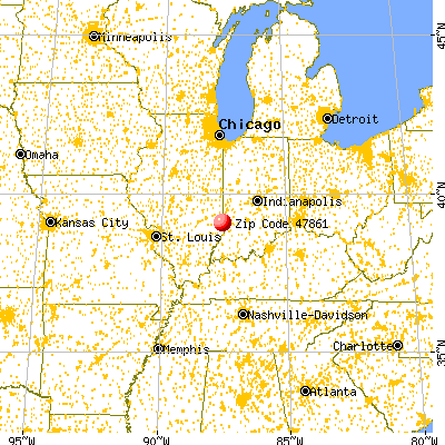 Merom, IN (47861) map from a distance