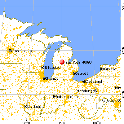 Weidman, MI (48893) map from a distance