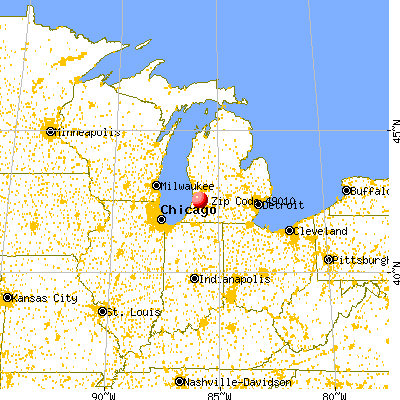 Allegan, MI (49010) map from a distance