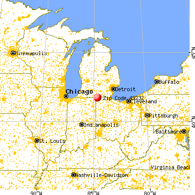 Camden, MI (49232) map from a distance