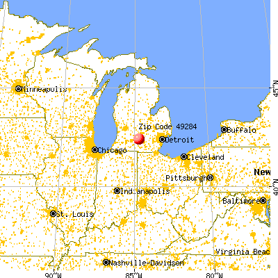Springport, MI (49284) map from a distance