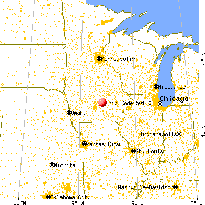 Haverhill, IA (50120) map from a distance