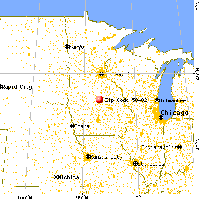 Ventura, IA (50482) map from a distance