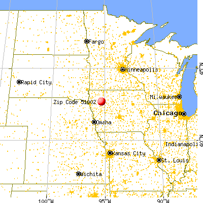 Alta, IA (51002) map from a distance