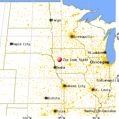 Kiron, IA (51448) map from a distance