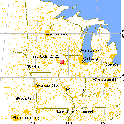 Bennett, IA (52721) map from a distance