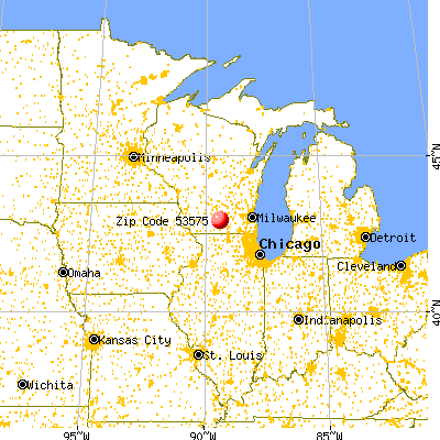 Fitchburg, WI (53575) map from a distance