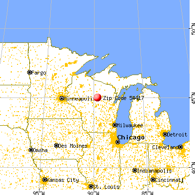 Brokaw, WI (54417) map from a distance