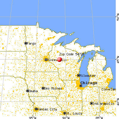 Boyd, WI (54726) map from a distance