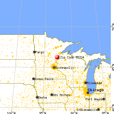 Askov, MN (55704) map from a distance