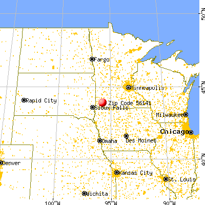 Iona, MN (56141) map from a distance