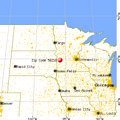 Boyd, MN (56218) map from a distance
