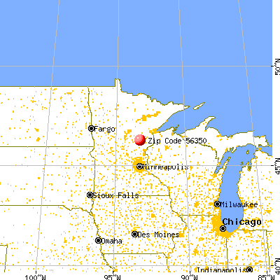 McGrath, MN (56350) map from a distance