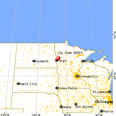 Borup, MN (56519) map from a distance