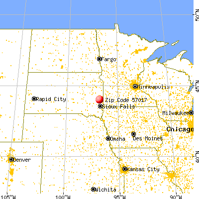 Colman, SD (57017) map from a distance