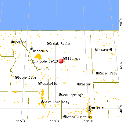 Boyd, MT (59013) map from a distance