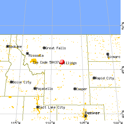 Huntley, MT (59037) map from a distance
