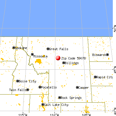 Shawmut, MT (59078) map from a distance