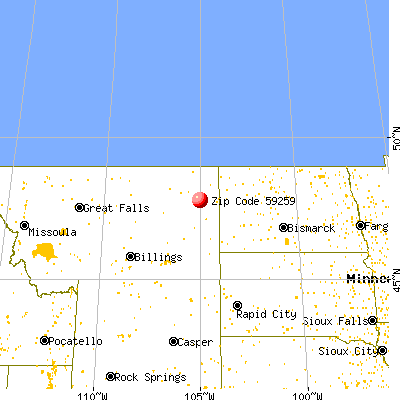 Richey, MT (59259) map from a distance