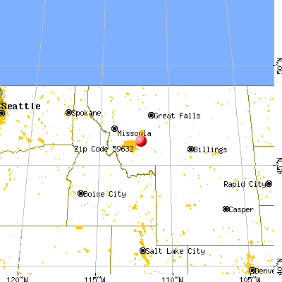 Elkhorn, MT (59632) map from a distance