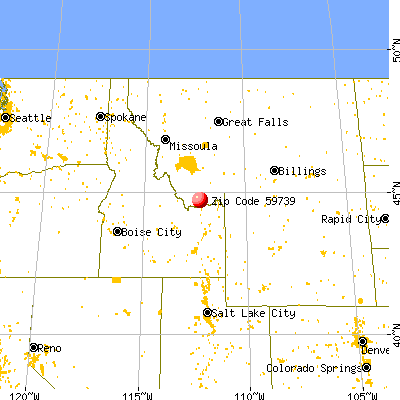 Lima, MT (59739) map from a distance