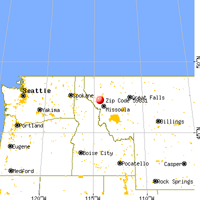 Dixon, MT (59831) map from a distance