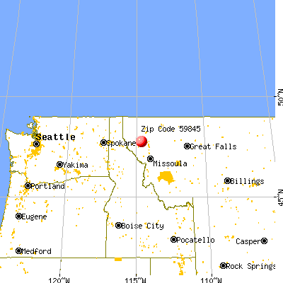 Niarada, MT (59845) map from a distance