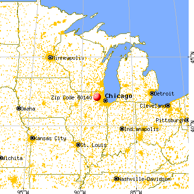 Hampshire, IL (60140) map from a distance