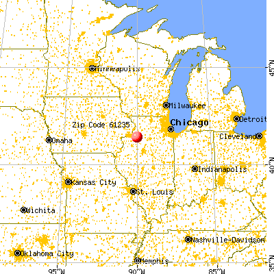 Atkinson, IL (61235) map from a distance