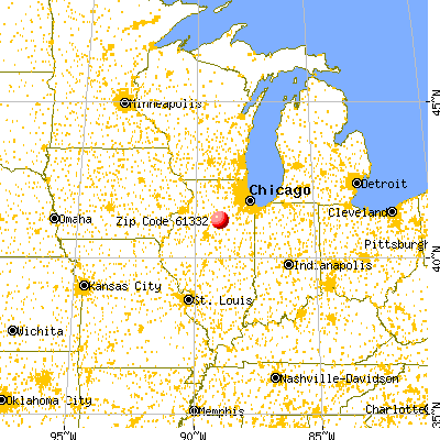 Leonore, IL (61332) map from a distance