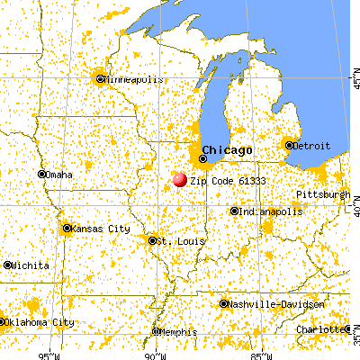 Long Point, IL (61333) map from a distance