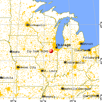 Marseilles, IL (61341) map from a distance