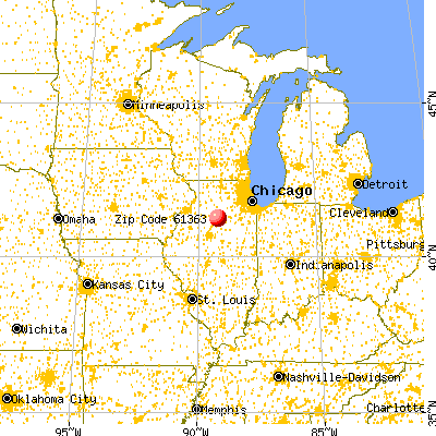 Standard, IL (61363) map from a distance