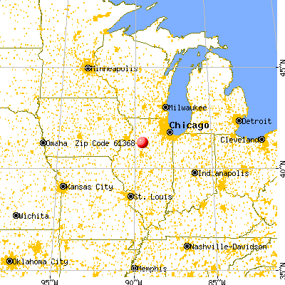 Tiskilwa, IL (61368) map from a distance