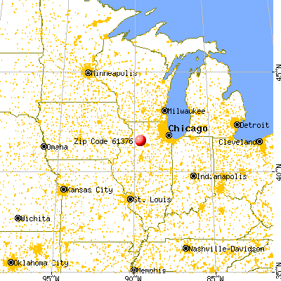 Walnut, IL (61376) map from a distance