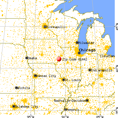 Keithsburg, IL (61442) map from a distance